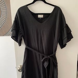 Dark Gray Smock Dress